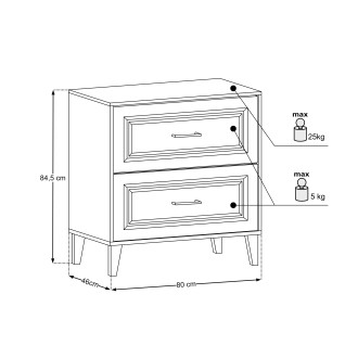 Comad SET-DOR B 80CM Nábytková sestava 80 cm s deskou