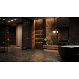 Dlažba Fineza Dualis black 60x120 cm mat DUALIS612BL