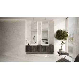 Dlažba Fineza Dualis white 60x120 cm mat DUALIS612WH