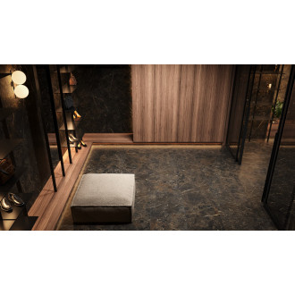 Dlažba Fineza Dualis black 120x120 cm mat DUALIS120BL