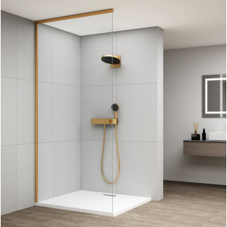 ESCA sada profilů pro uchycení skla, stěna - strop, 2600x1600mm, zlato mat ES2646
