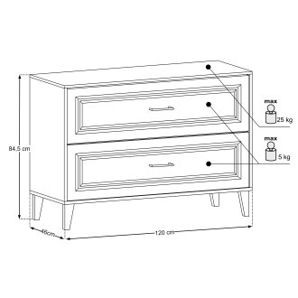 Comad SET-DOR B 120CM Nábytková sestava 120 cm s deskou