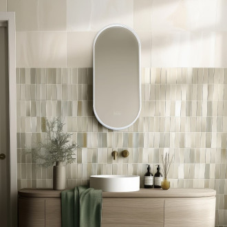 Nimco Bílé LED zrcadlo 45x90 dotykový senzor bílá ZPB 32003LVX-05