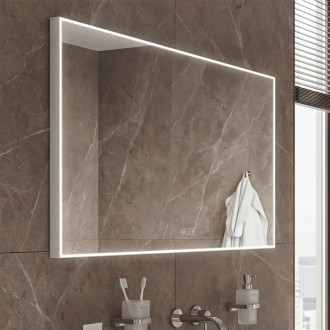 Nimco Bílé LED zrcadlo 100x70 dotykový senzor bílá ZPB 13004VX-05