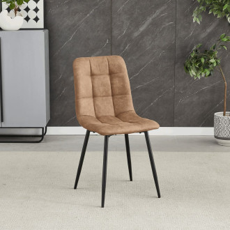 Jídelní židle Autronic hnědá látka CT-281 BR3