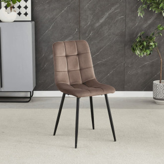 Jídelní židle Autronic hnědá látka CT-281 BR4