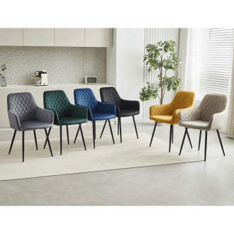 Jídelní židle Autronic černá látka DCH-215 BK4