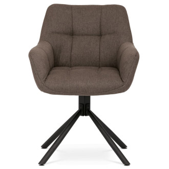 Jídelní židle Autronic hnědá látka HC-532 BR2