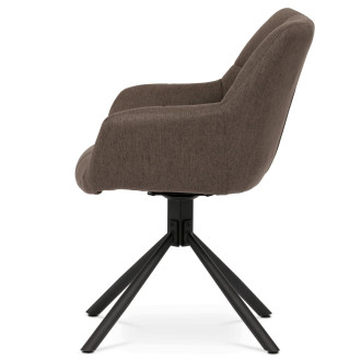 Jídelní židle Autronic hnědá látka HC-532 BR2