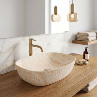 Rea Umyvadlo na desku Rea Freja - Travertine Matt REA-U6689