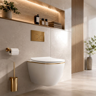 Rea Závěsná WC mísa Rea Carlo Mini Tornado NF GOLD EDGE REA-C6806