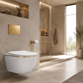 Rea Závěsná WC mísa Rea Carlo Mini Tornado NF GOLD EDGE REA-C6806