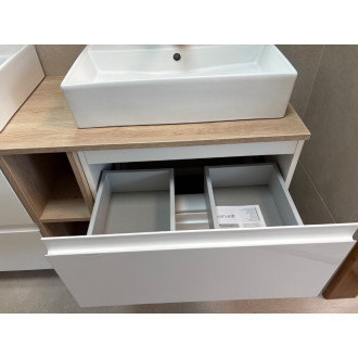 VÝSTAVNÍ KUS-VÝPRODEJ Cersanit MODUO  SET 140cm/ 2x skřínka 60cm+ deska 140cm+sloupek 20cm