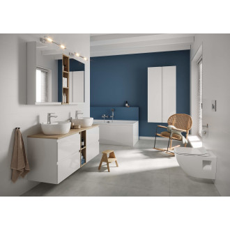 VÝSTAVNÍ KUS-VÝPRODEJ Cersanit MODUO  SET 140cm/ 2x skřínka 60cm+ deska 140cm+sloupek 20cm