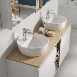 VÝSTAVNÍ KUS-VÝPRODEJ Cersanit MODUO  SET 140cm/ 2x skřínka 60cm+ deska 140cm+sloupek 20cm