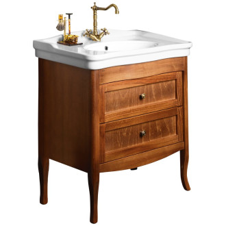 RETRO umyvadlová skříňka buk 73x80x46,5cm, umyvadlo ANTIK 80cm 1654-01