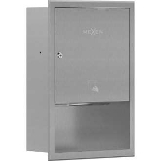 Zásuvný dávkovač papírových ručníků Mexen Linox, nerezová ocel - 70K003-01