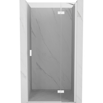 Sprchové dveře Mexen Mist-H s pravými panty 85 cm, průhledné, bílé - 8A5-085-000-20-00-P
