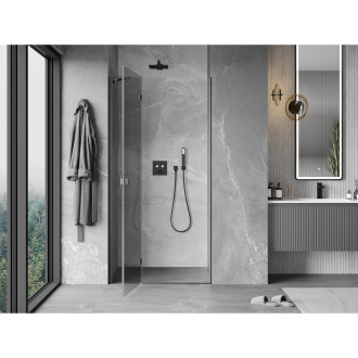 Mexen Mist-H drzwi prysznicowe uchylne lewe 105 cm, transparent, gun metal - 8A5-105-000-95-00-L