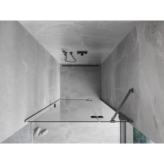 Mexen Mist-H drzwi prysznicowe uchylne prawe 80 cm, transparent, gun metal - 8A5-080-000-95-00-P
