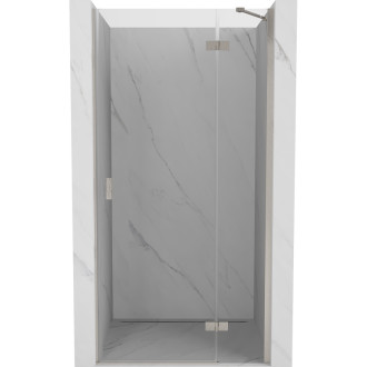 Sprchové dveře Mexen Mist-H s pravými panty 85 cm, průhledné, kartáčovaný nikl - 8A5-085-000-97-00-P