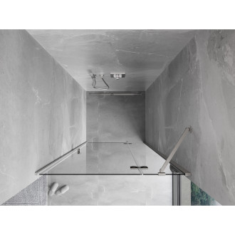 Mexen Mist-H drzwi prysznicowe uchylne prawe 110 cm, transparent, nikiel szczotkowany - 8A5-110-000-97-00-P