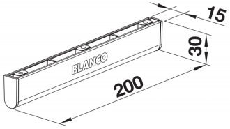 Blanco MOVEX - nožní ovládání pro košové výsuvy příslušenství nerez/plast 519 357