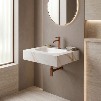 Nástěnné umyvadlo REA Aresa Grey Gold 60