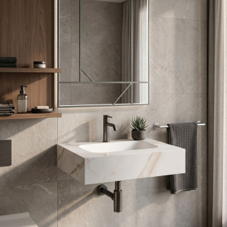 Nástěnné umyvadlo REA Aresa Grey Gold 60