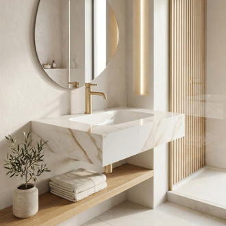Rea Nástěnné umyvadlo REA Aresa Grey Gold 70 REA-U9977