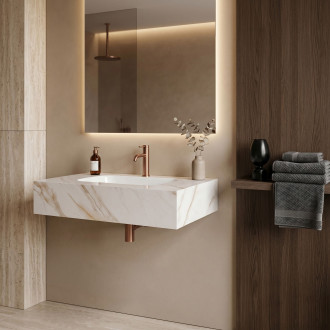 Nástěnné umyvadlo REA Aresa Grey Gold 70
