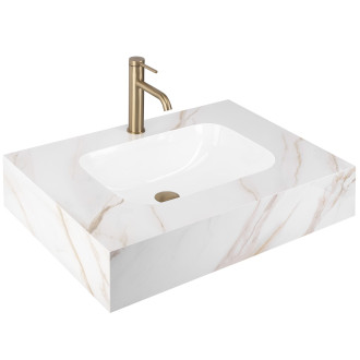 Nástěnné umyvadlo REA Aresa Grey Gold 70
