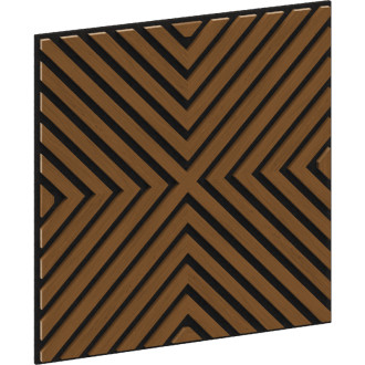 Akustický nástěnný panel Mexen Linea 01 60 x 60 cm (4 ks), plsť 9 mm, technická dýha, přírodní dub - S110-60607-01-042