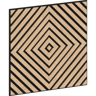 Mexen Linea 03 panel ścienny akustyczny 60 x 60 cm (4szt.), filc 9 mm, fornir techniczny, Bielony Dąb - S110-60607-03-040