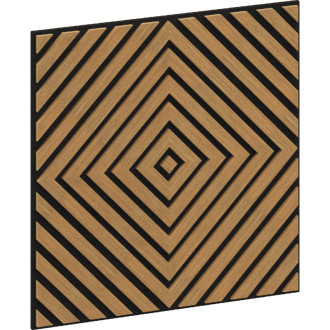 Akustický nástěnný panel Mexen Linea 03 60 x 60 cm (4 ks), plsť 9 mm, technická dýha, klasický dub - S110-60607-03-041