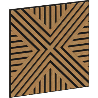 Mexen Linea 06 panel ścienny akustyczny 60 x 60 cm (4szt.), filc 9 mm, fornir techniczny, Dąb Classic - S110-60607-06-041