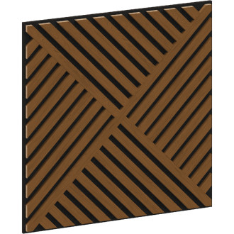 Akustický nástěnný panel Mexen Linea 08 60 x 60 cm (4 ks), plsť 9 mm, technická dýha, přírodní dub - S110-60607-08-042
