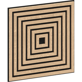 Mexen Linea 13 panel ścienny akustyczny 60 x 60 cm (4szt.), filc 9 mm, fornir techniczny, Bielony Dąb - S110-60607-13-040