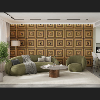 Akustický nástěnný panel Mexen Linea 13 60 x 60 cm (4 ks), plsť 9 mm, technická dýha, klasický dub - S110-60607-13-041
