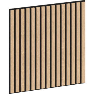 Akustický nástěnný panel Mexen Linea 15 60 x 60 cm (4 ks), plsť 9 mm, technická dýha, bělený dub - S110-60607-15-040