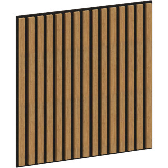 Akustický nástěnný panel Mexen Linea 15 60 x 60 cm (4 ks), plsť 9 mm, technická dýha, klasický dub - S110-60607-15-041