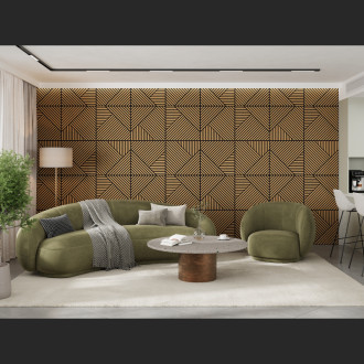 Mexen Linea 25 panel ścienny akustyczny 60 x 60 cm (4szt.), filc 9 mm, fornir techniczny, Dąb Classic - S110-60607-25-041