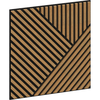 Mexen Linea 25 panel ścienny akustyczny 60 x 60 cm (4szt.), filc 9 mm, fornir techniczny, Dąb Classic - S110-60607-25-041