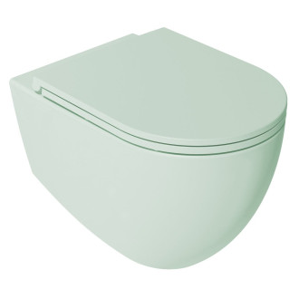 INFINITY WC sedátko, SLIM, Soft Close, Easy Take, zelená mint