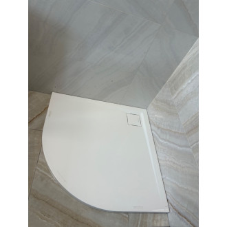 VÝSTAVNÍ KUS VÝPRODEJ RONAL LIVADA W20R090 sprchová vanička R550 čtvrtkruh 900x900 bílá