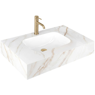 Nástěnné umyvadlo REA Aresa Grey Gold 80