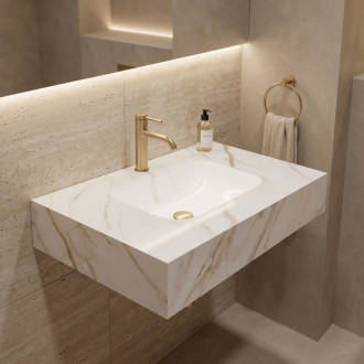 Nástěnné umyvadlo REA Aresa Grey Gold 80