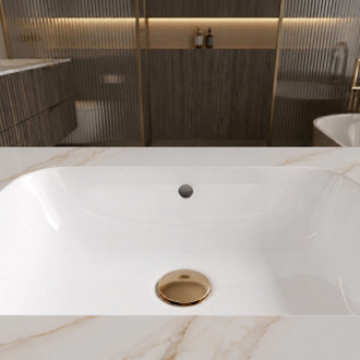 Nástěnné umyvadlo REA Aresa Grey Gold 80