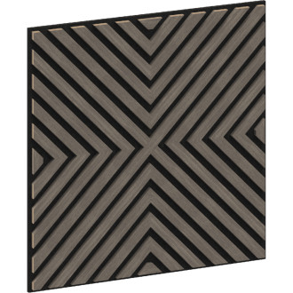 Mexen Linea 01 panel ścienny akustyczny 60 x 60 cm (4szt.), filc 9 mm, fornir techniczny, Szary Dąb - S110-60607-01-043
