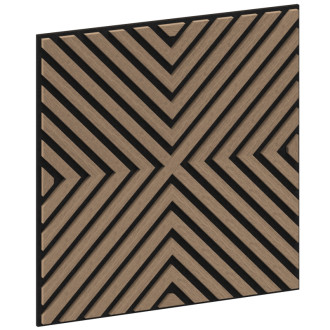Akustický nástěnný panel Mexen Linea 01 60 x 60 cm (4 ks), plsť 9 mm, technická dýha, světlý ořech - S110-60607-01-047